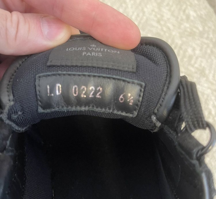 Black Suede Lv Trainer Sneakers - 6 5 New