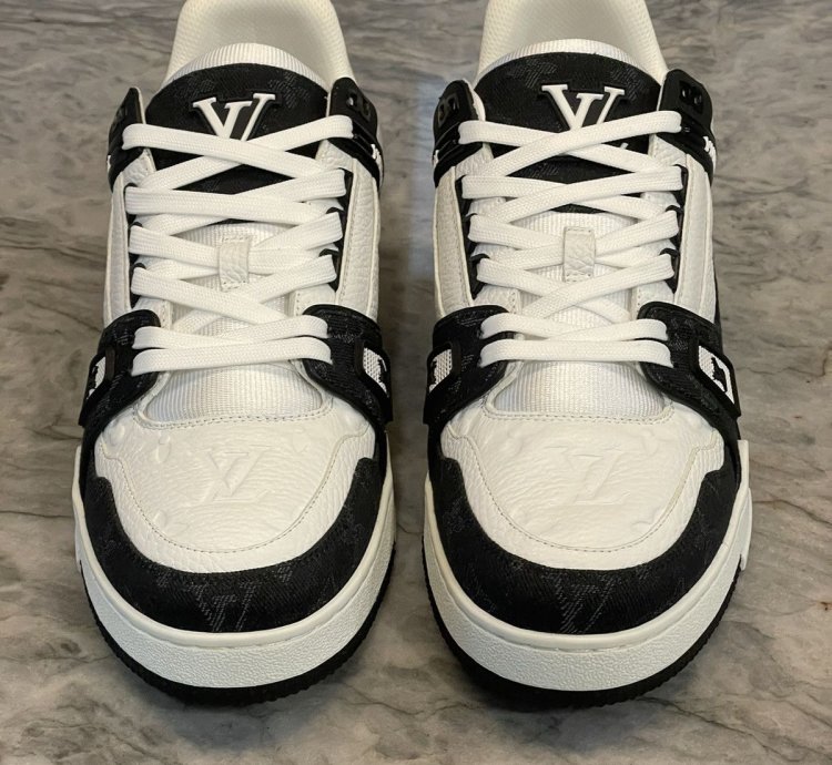 Black White Louis Vuitton Trainers