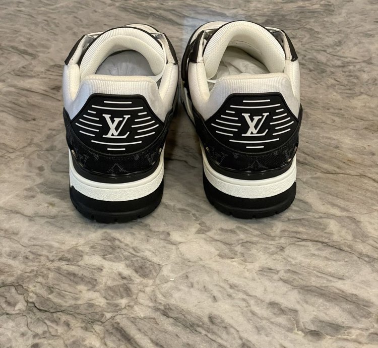 Black White Louis Vuitton Trainers
