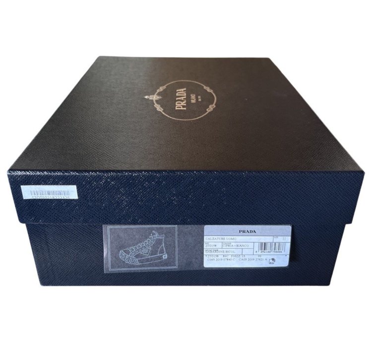 Bnwt Prada Gabardine Hi-top Sneakers