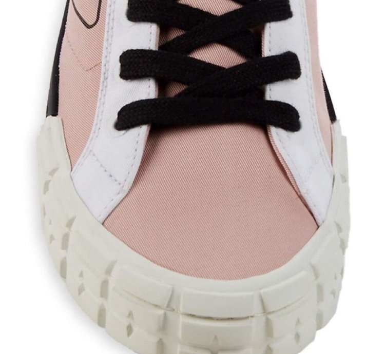 Bnwt Prada Gabardine Hi-top Sneakers