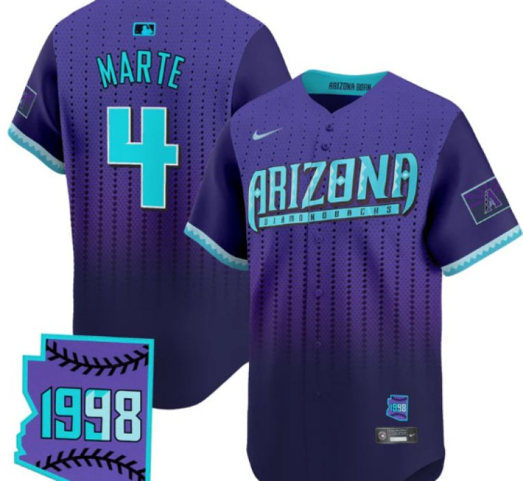 Ketel Marte Jersey 4 Arizona Diamondbacks 2025 City Connect Vapor Premier Limited Stitched
