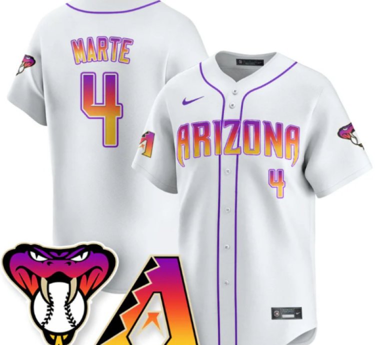 Ketel Marte Jersey 4 Arizona Diamondbacks 2025 City Connect Concept Stitched White