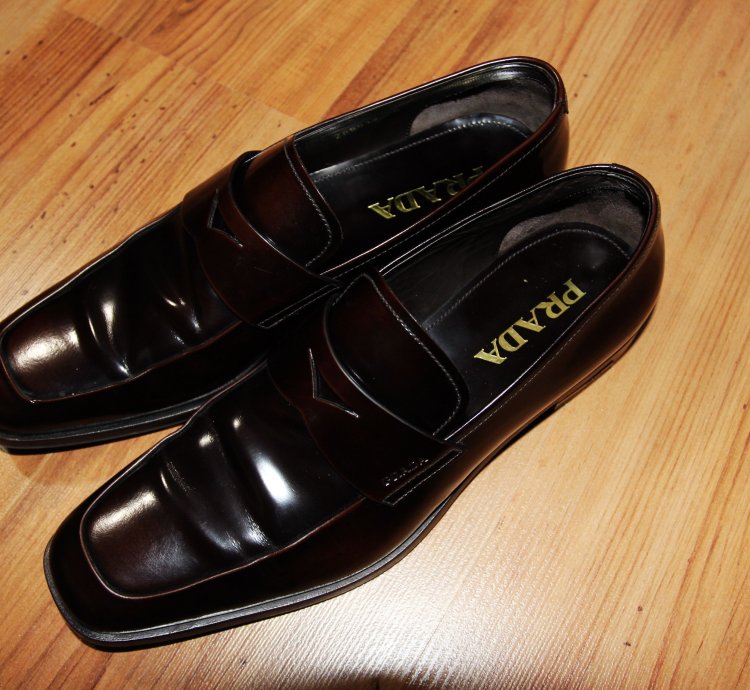 Bnwt Ss20 Prada Brushed Leather Loafers 8
