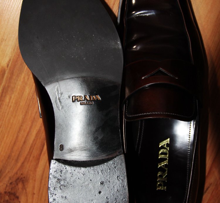 Bnwt Ss20 Prada Brushed Leather Loafers 8
