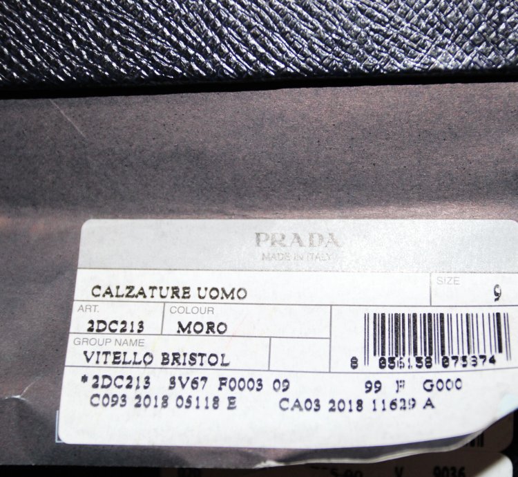 Bnwt Ss20 Prada Brushed Leather Loafers 8
