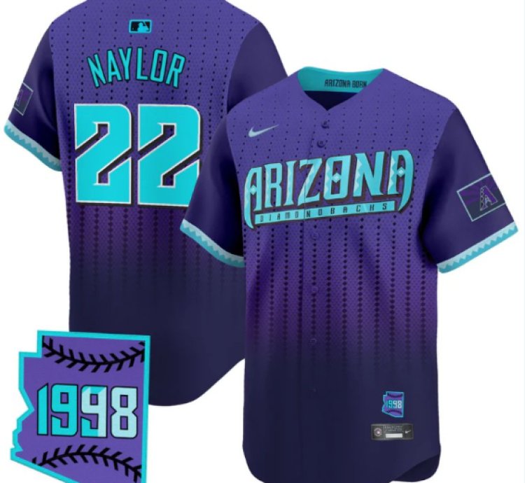 Josh Naylor Jersey 22 Arizona Diamondbacks 2025 City Connect Vapor Premier Limited Stitched