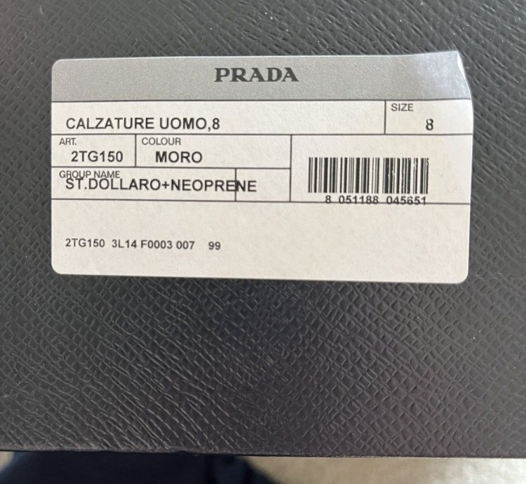 Brand New Prada Chelsea Boot - Size 8 Eu