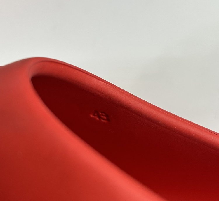 Brand New Prada Red Rubber Mules Size 43eu 10us