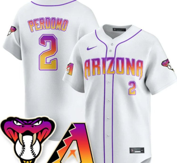 Geraldo Perdomo Jersey 2 Arizona Diamondbacks 2025 City Connect Concept Stitched White