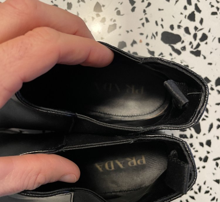 Brand New Prada Saffiano Leather Chelsea Boots