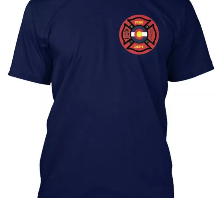 Colorado Fire Dep T-shirt Made In The Usa Size S To 5xl