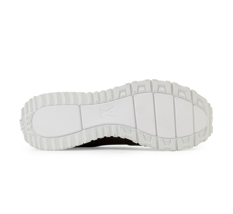 Brown Glazed Leather Run Away Sneakers