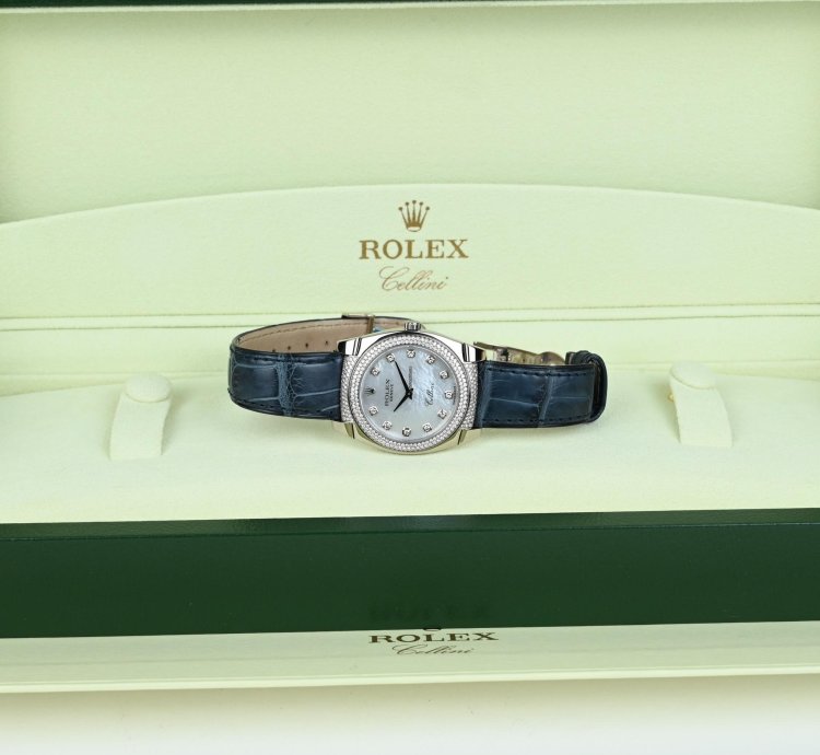 Rolex Cellini Cestello 18k Watch Diamond