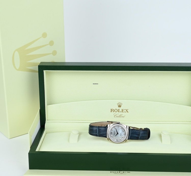 Rolex Cellini Cestello 18k Watch Diamond