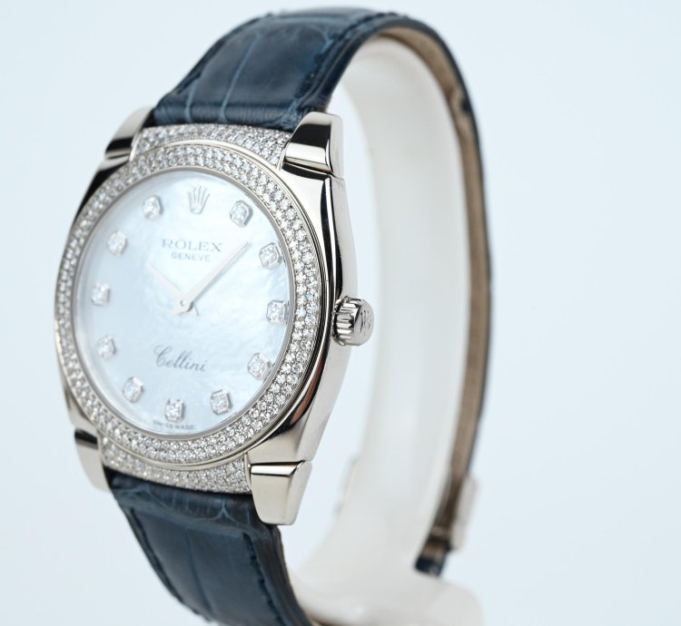 Rolex Cellini Cestello 18k Watch Diamond
