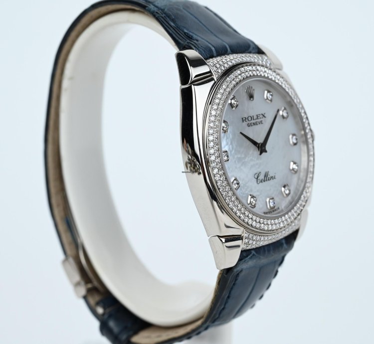 Rolex Cellini Cestello 18k Watch Diamond