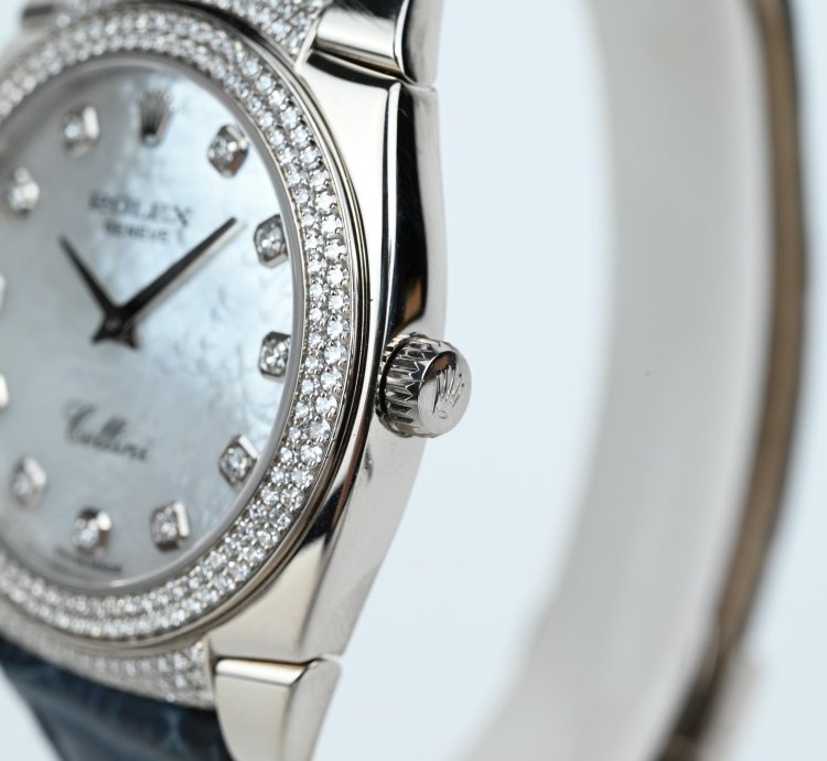 Rolex Cellini Cestello 18k Watch Diamond