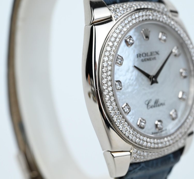 Rolex Cellini Cestello 18k Watch Diamond
