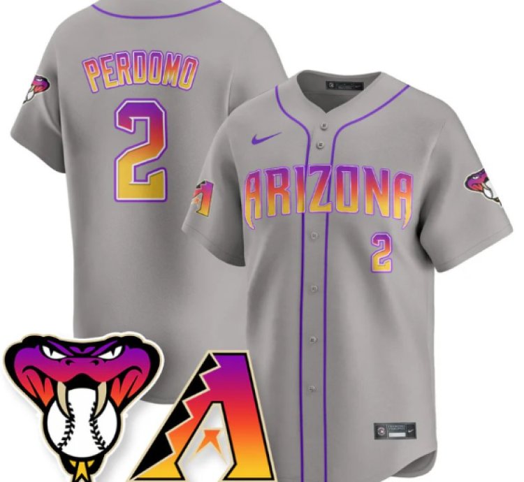 Geraldo Perdomo Jersey 2 Arizona Diamondbacks 2025 City Connect Concept Stitched Gray