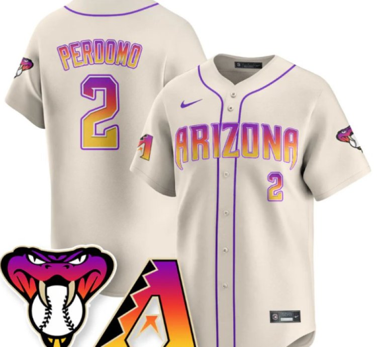 Geraldo Perdomo Jersey 2 Arizona Diamondbacks 2025 City Connect Concept Stitched Cream