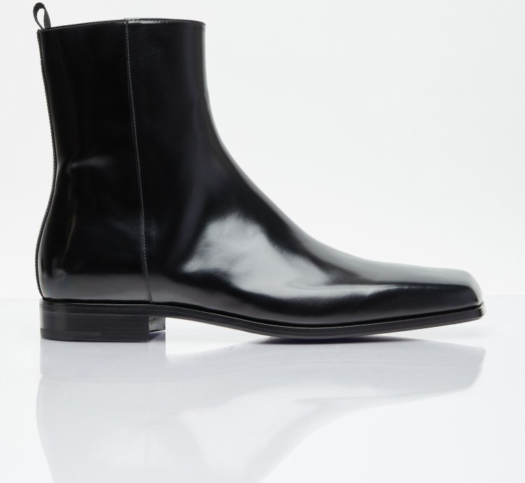 Brushed Leather Boots