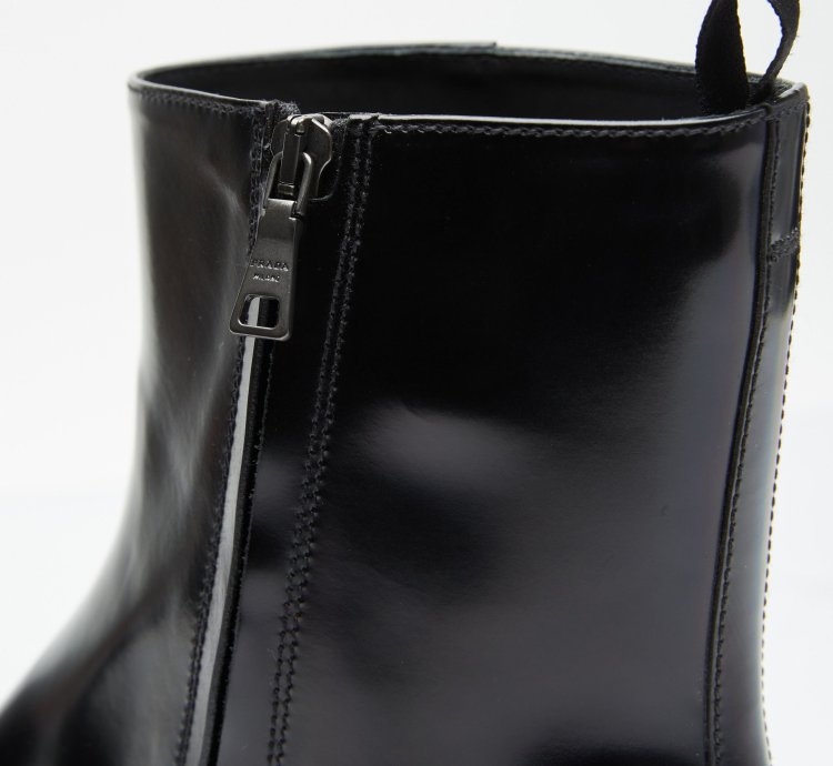 Brushed Leather Boots