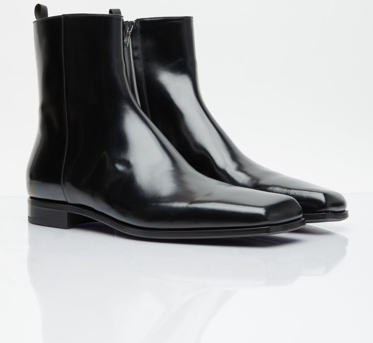 Brushed Leather Boots