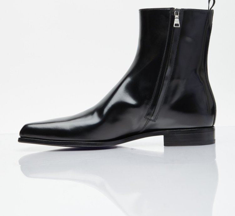 Brushed Leather Boots