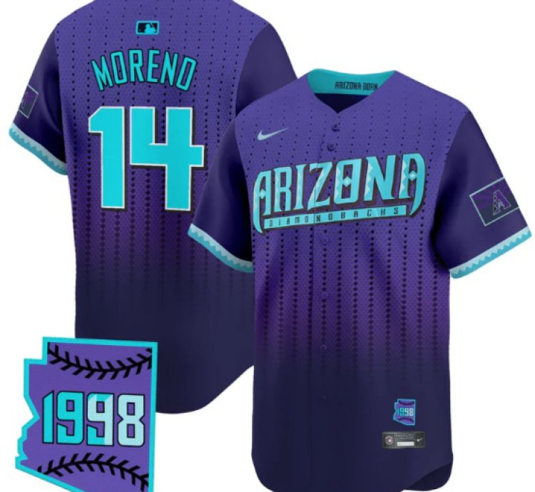 Gabriel Moreno Jersey 14 Arizona Diamondbacks 2025 City Connect Vapor Premier Limited Stitched