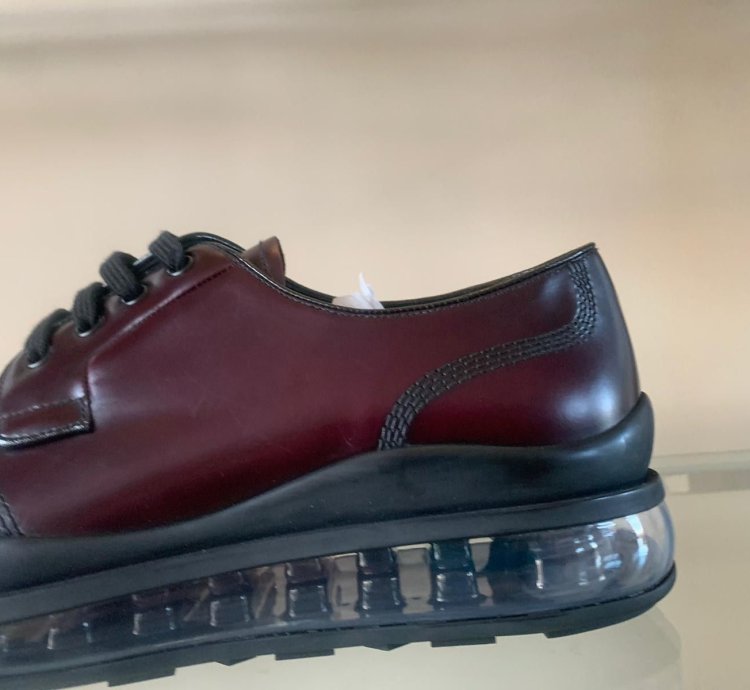 Brushed Leather Derbies In Cordovan