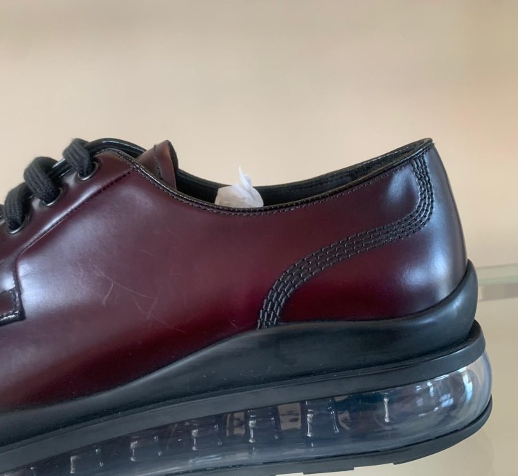 Brushed Leather Derbies In Cordovan