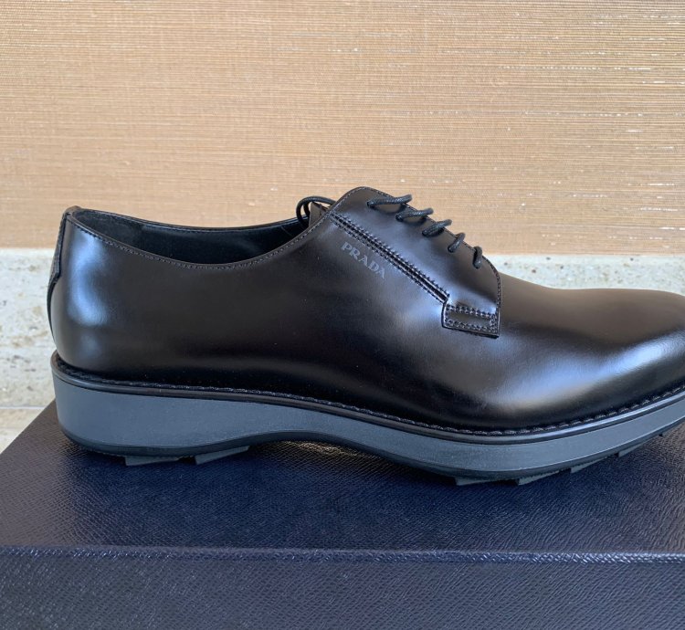 Brushed Leather Derby Shoes