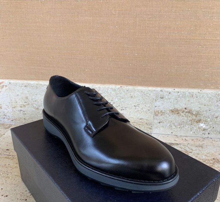 Brushed Leather Derby Shoes