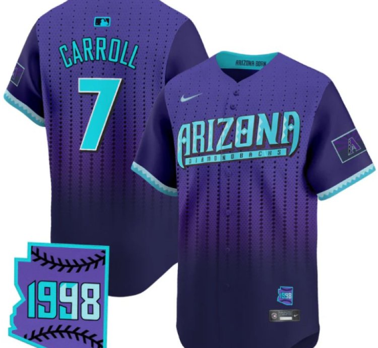 Corbin Carroll Jersey 7 Arizona Diamondbacks 2025 City Connect Vapor Premier Limited Stitched