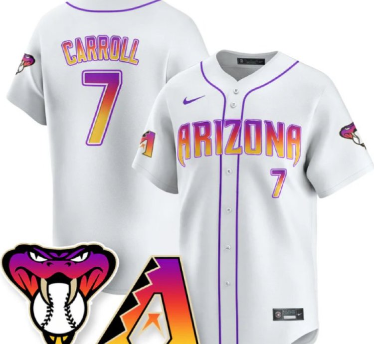 Corbin Carroll Jersey 7 Arizona Diamondbacks 2025 City Connect Concept Stitched White