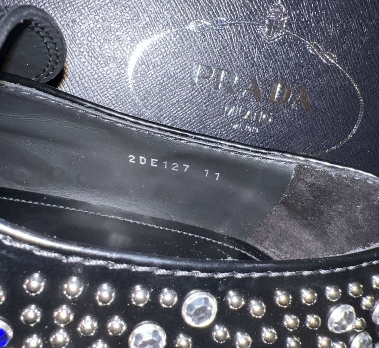 Brushed-leather Loafers With Studs And Rhinestones