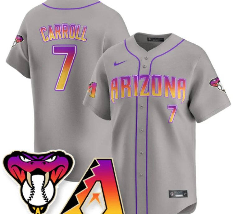Corbin Carroll Jersey 7 Arizona Diamondbacks 2025 City Connect Concept Stitched Gray
