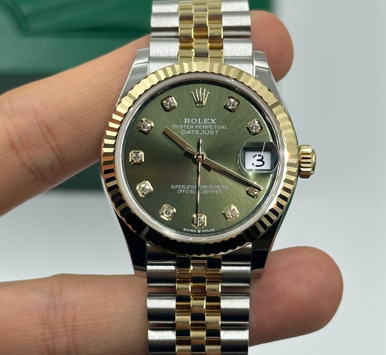 Rolex Datejust 31 278273g Green Dial Jubilee