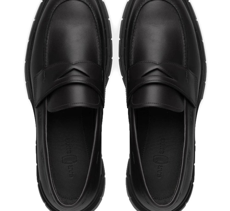 Car Shoe Slip-on Chunky Leather Loafers