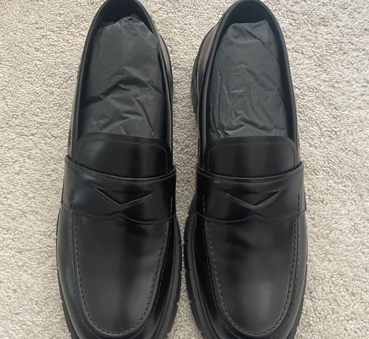 Car Shoe Slip-on Chunky Leather Loafers