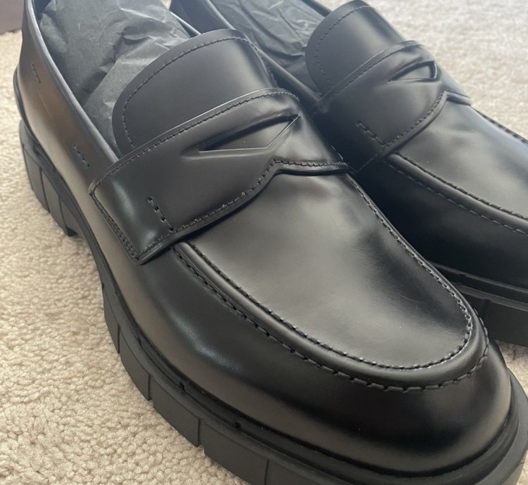 Car Shoe Slip-on Chunky Leather Loafers