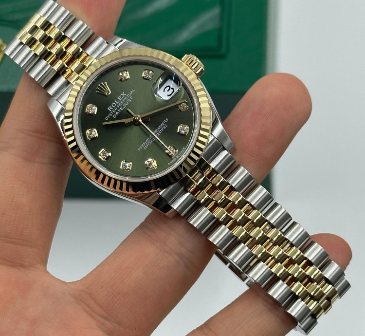 Rolex Datejust 31 278273g Green Dial Jubilee