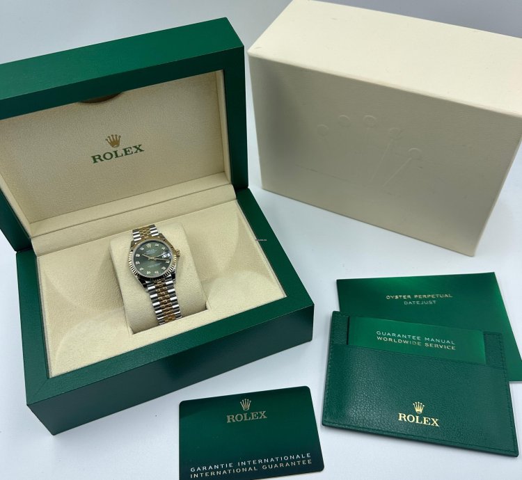 Rolex Datejust 31 278273g Green Dial Jubilee