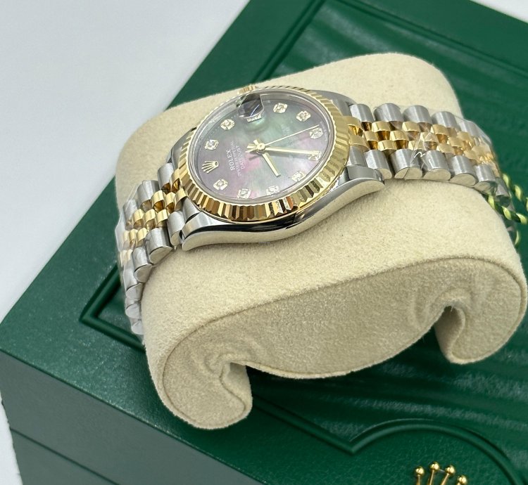 Rolex Datejust 31 278273ng Black Mother Of Pearl Jubilee