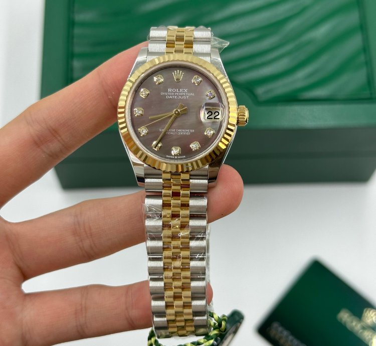Rolex Datejust 31 278273ng Black Mother Of Pearl Jubilee