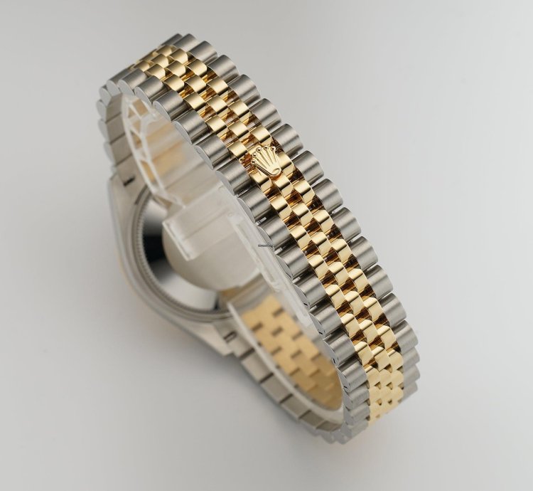 Rolex Datejust 31 31mm Steel And 18k Yg Mop Mother Of Pearl Diamond Dial Jubilee