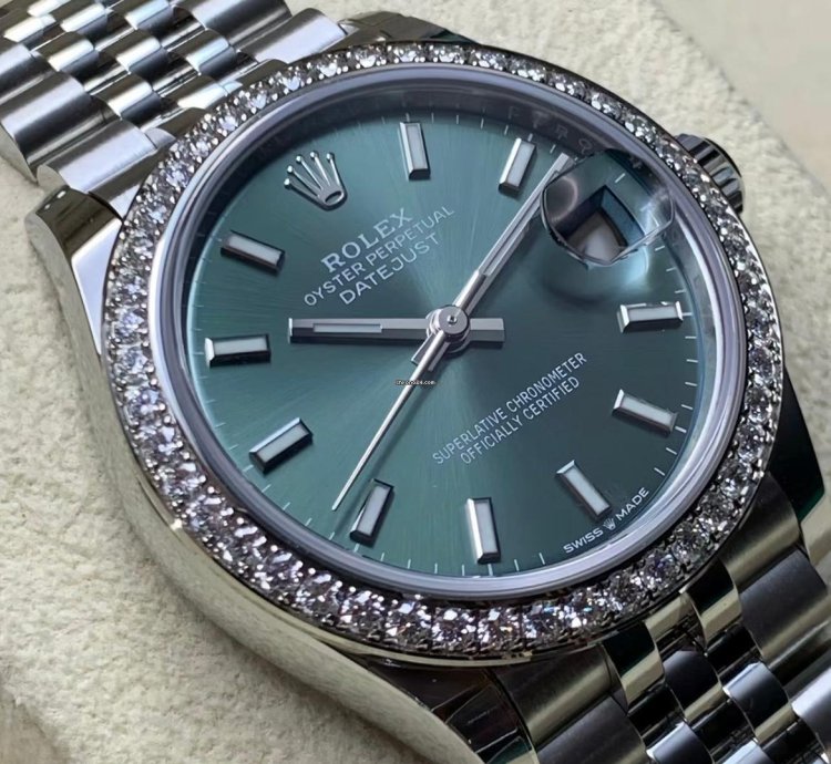 Rolex Datejust 31 Green Index Jub