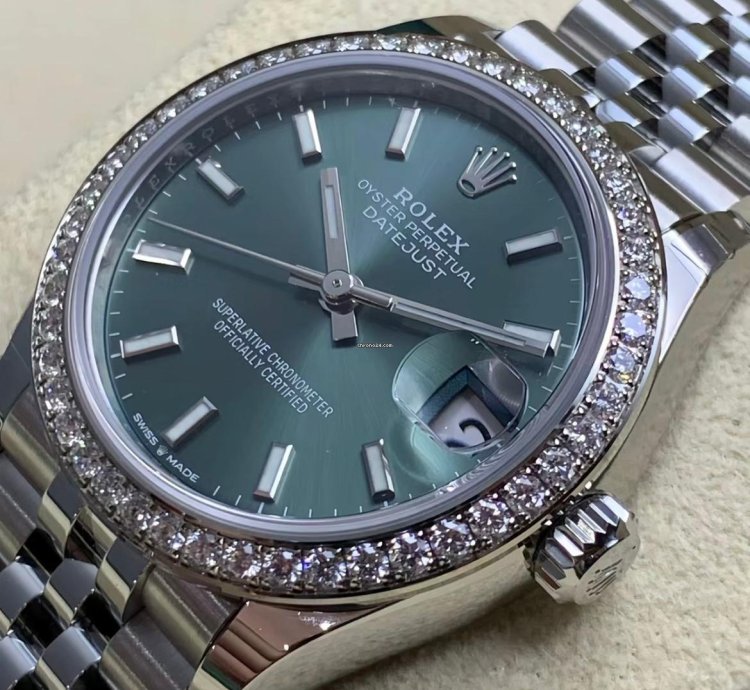 Rolex Datejust 31 Green Index Jub