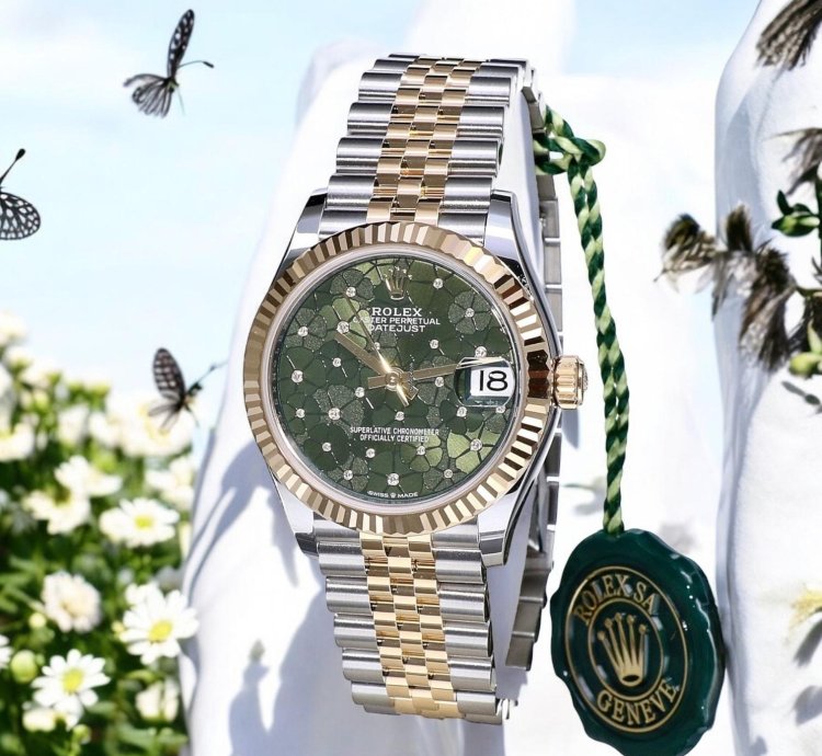 Rolex Datejust 31 Jubilee Gold Steel Olive Green 31 Mm Unworn 2025